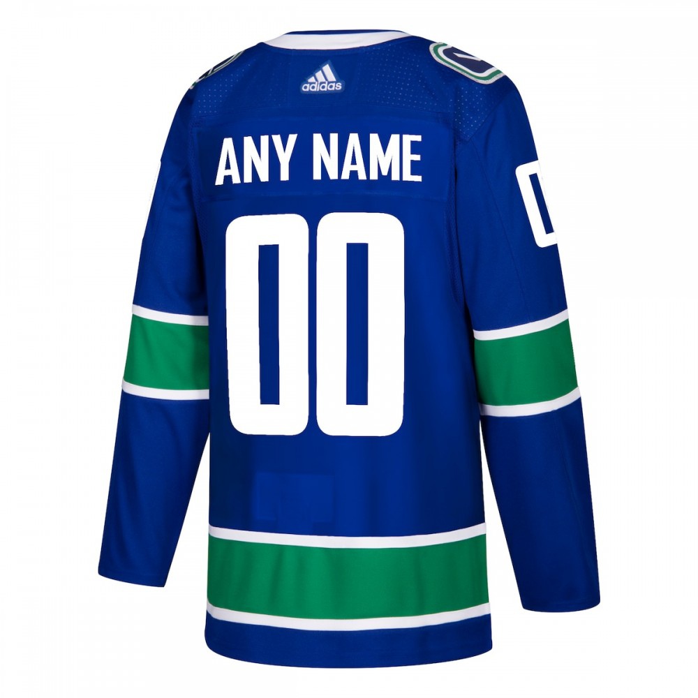 Vancouver Canucks adidas Authentic Custom Jersey - Blue-Pro Kit Vault | Brand New 26/27 Sports Jerseys